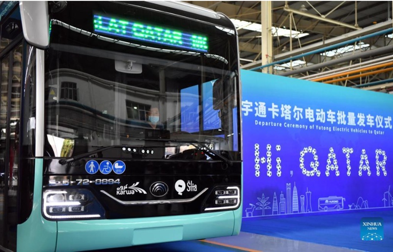 Elektrofahrzeuge aus China sollen für die WM 2022 nach Katar transportiert werden