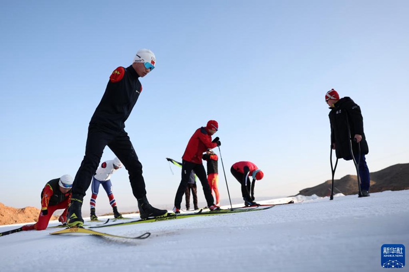 Training für die Paralympischen Winterspiele 2022 in Beijing