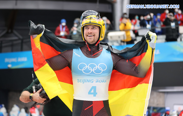 Fotoreportage: Rennrodler Ludwig gewinnt erstes deutsches Gold bei Beijing 2022