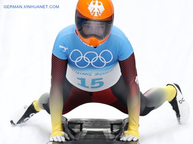 Fotoreportage: Hannah Neise rast zu Skeleton-Gold für Deutschland bei Beijing 2022