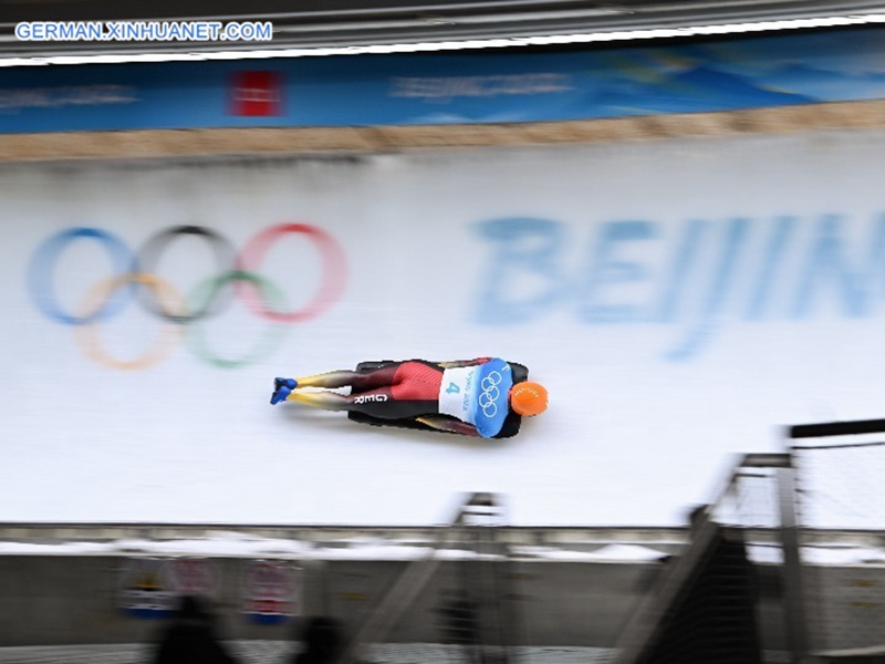 Fotoreportage: Deutsche Skeleton-Männer feiern Olympia-Gold und -Silber bei Beijing 2022