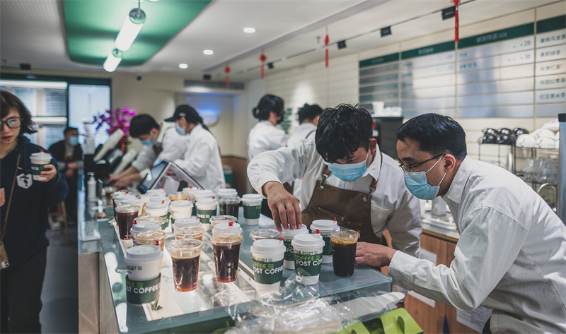 China Post eröffnet Café in Xiamen