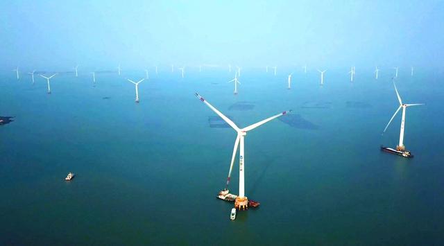 China baut größte Taifun-resistente Offshore-Windkraftanlage in Asien
