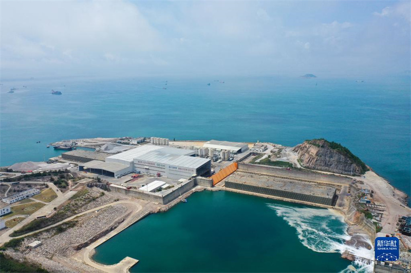 Bau der Shenzhen-Zhongshan-Brücke: drei Senkkästen auf der Niutou-Insel hergestellt