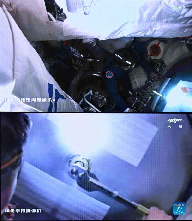 Shenzhou-14-Astronauten betreten das Kernmodul der Raumstation