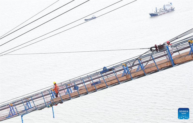 Shenzhen-Zhongshan-Brücke im Bau