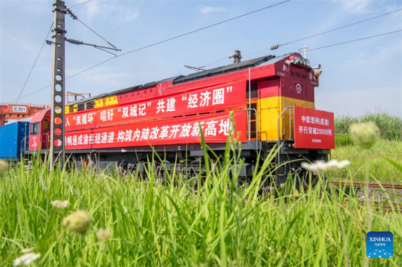 China-Europa-Güterzüge aus Chengdu und Chongqing verzeichnen 20.000 Fahrten