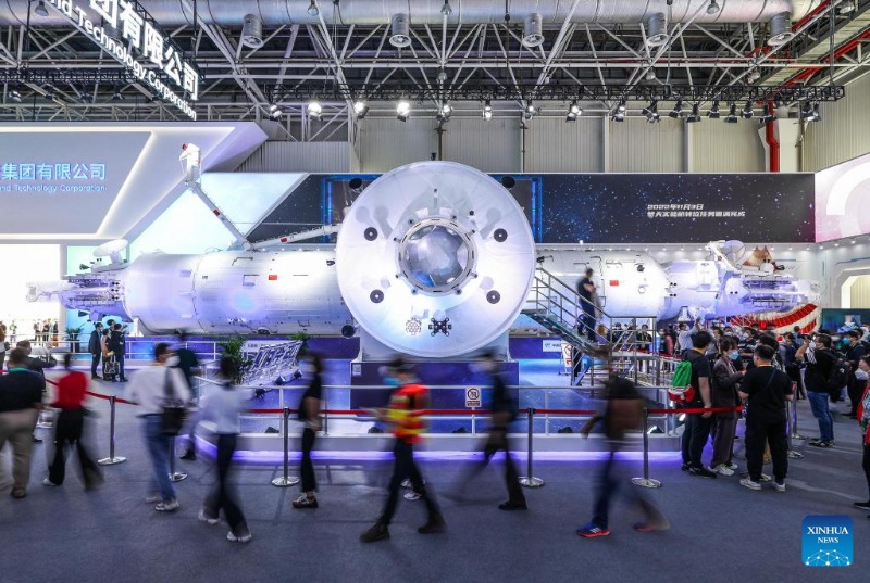 Modellkomplex der chinesischen Raumstation