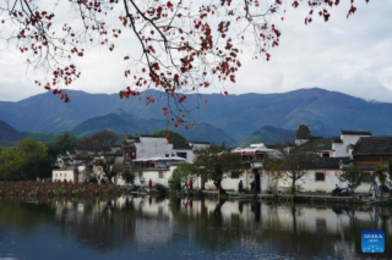 Anhui: Schöne Landschaft im Frühwinter