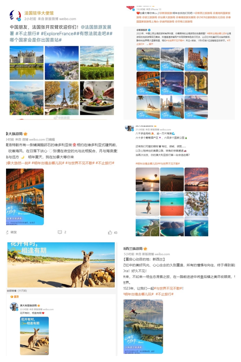 Mehre Länder begrüßen chinesische Touristen