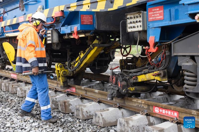 Gleisverlegung auf ungarischem Abschnitt der Strecke Budapest-Belgrad beginnt