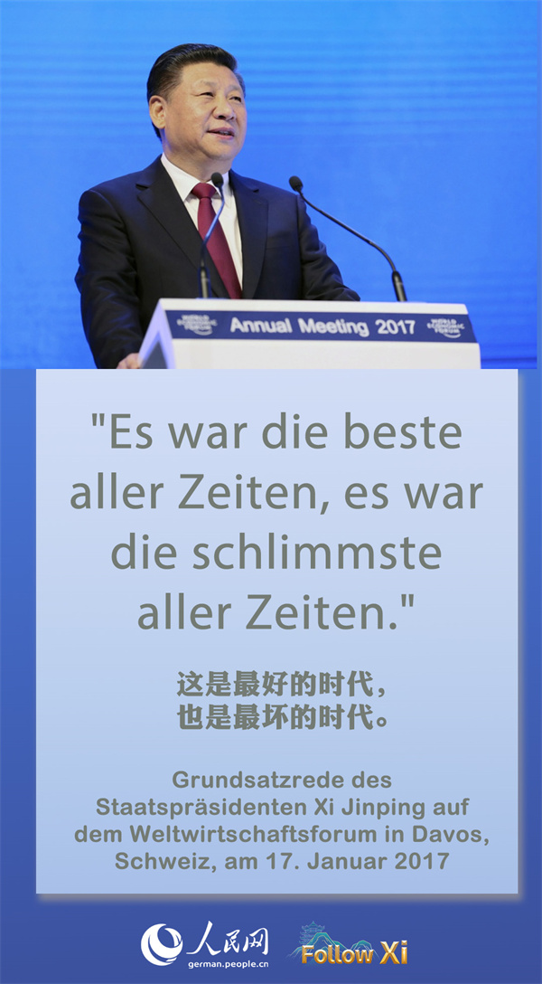 Ausländische Sprichwörter in Zitaten von Staatspräsident Xi