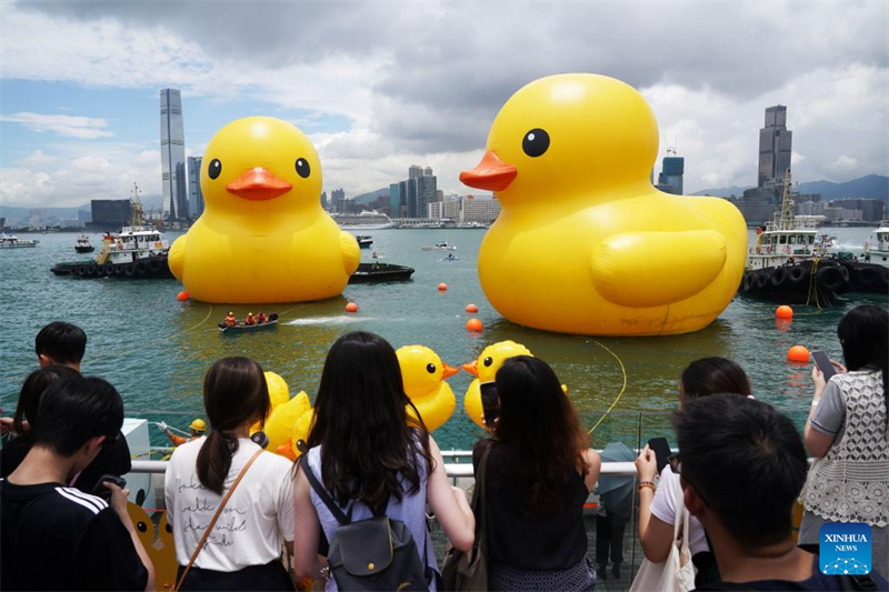 Hongkong begrüßt nach zehn Jahren wieder riesige Gummienten
