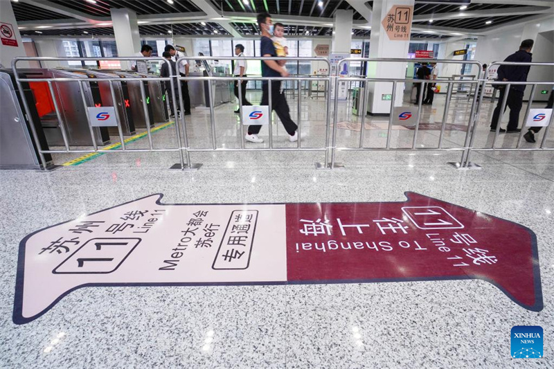 Neue U-Bahn-Linie verbindet die ostchinesischen Wirtschaftszentren Suzhou und Shanghai