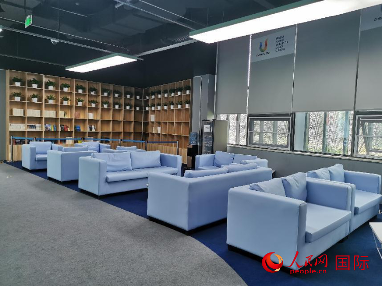 Das Hauptmedienzentrum der World University Games