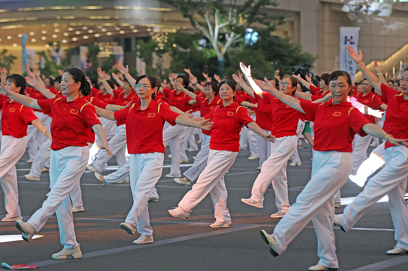 Chinesischer Fitness-Tag gefeiert