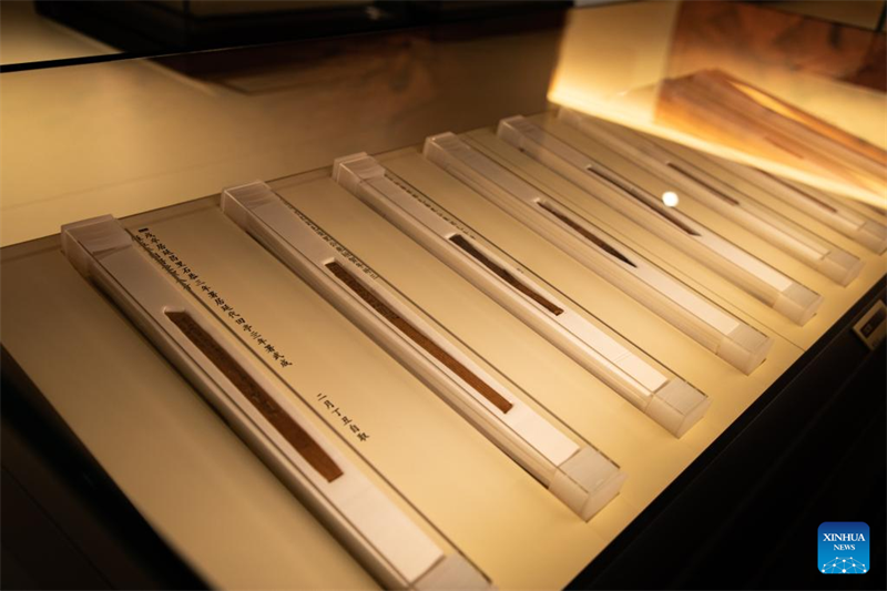Mehr als 1.000 Bambusstreifen in Museum in Lanzhou ausgestellt