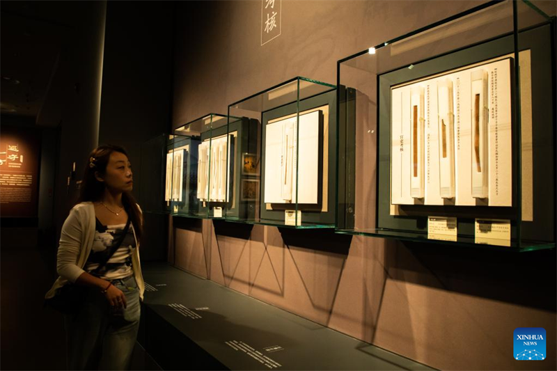 Mehr als 1.000 Bambusstreifen in Museum in Lanzhou ausgestellt