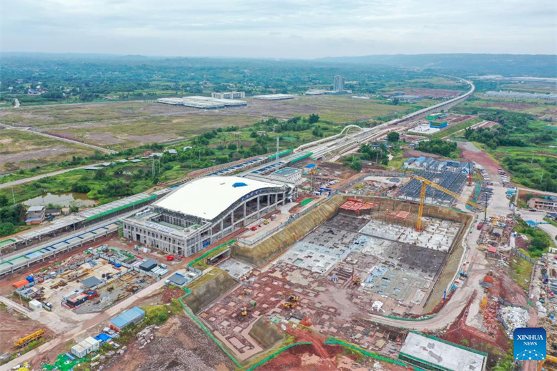 Hochgeschwindigkeitsstrecke Chongqing-Kunming ist im Bau