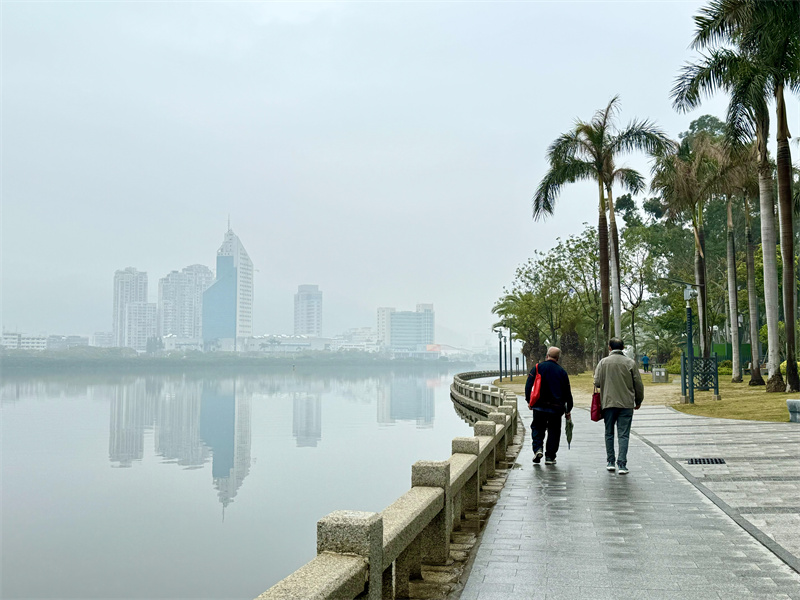 Der Yuandang-See im Nebel - ein Märchenland auf Erden