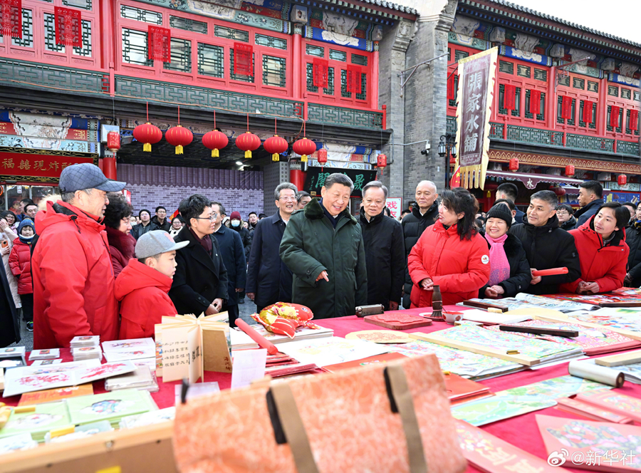 Xi Jinping vor Frühlingsfest auf Inspektionsreise in Tianjin