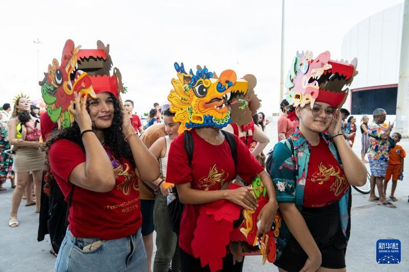 Feier zum chinesischen Frühlingsfest in Recife, Brasilien
