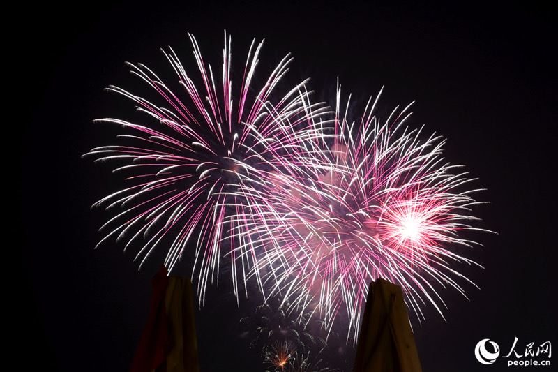 Feuerwerksshow in Xiamen und Kinmen