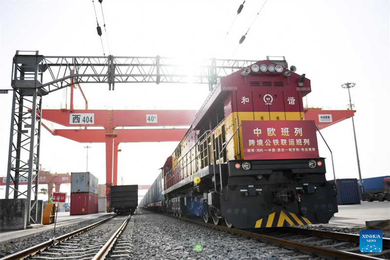 Mehr als 700 China-Europa-Güterzüge wurden seit Beginn des Jahres in Xi'an abgefertigt