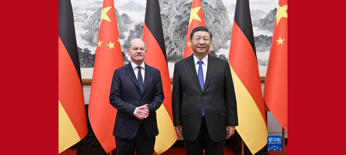 Xi Jinping trifft Olaf Scholz