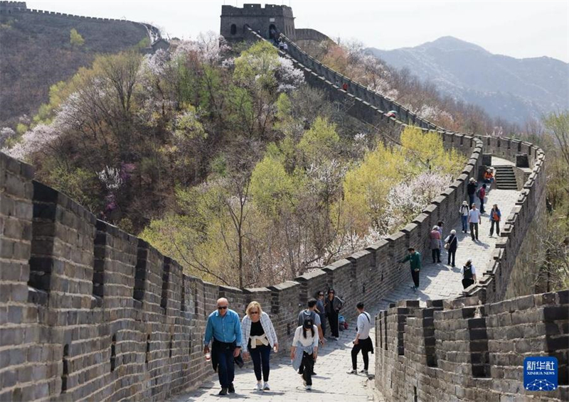 Beijing: Wunderschöne Frühlingslandschaft an der Chinesischen Mauer
