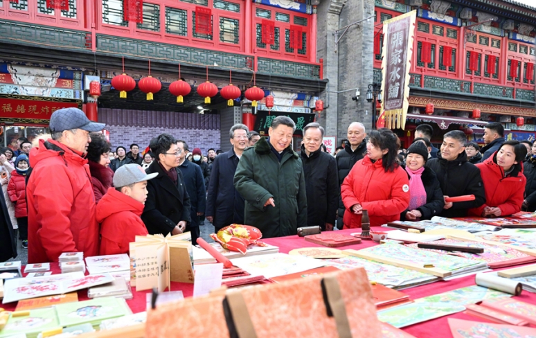 Xi Jinping vor Frühlingsfest auf Inspektionsreise in Tianjin