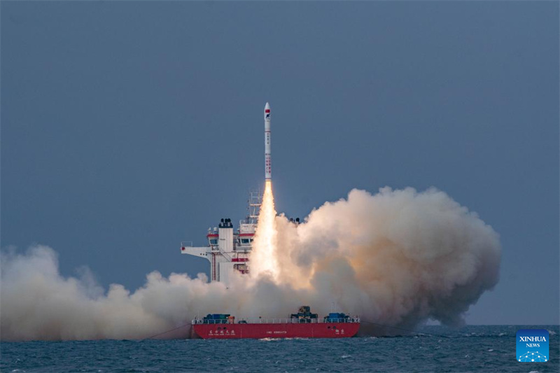 Chinas startet erfolgreich seegestützte kommerzielle Rakete mit vier Satelliten an Bord