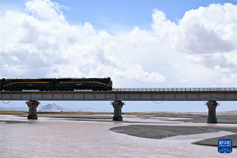 Prächtig schöne Qinghai-Xizang-Eisenbahn