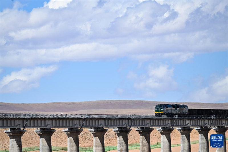 Prächtig schöne Qinghai-Xizang-Eisenbahn