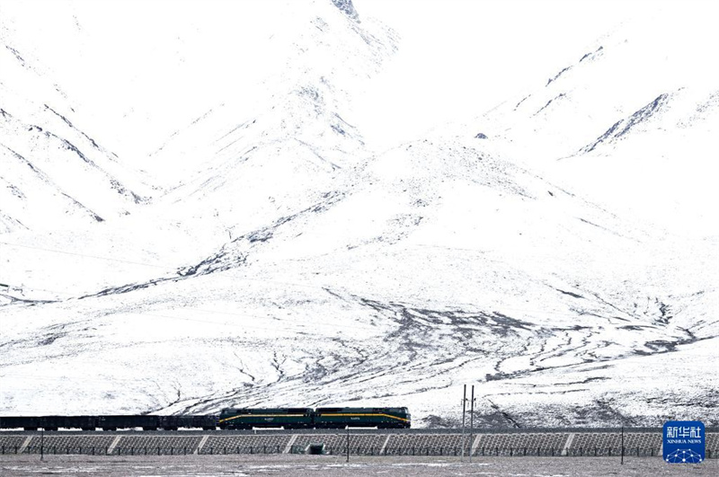 Prächtig schöne Qinghai-Xizang-Eisenbahn