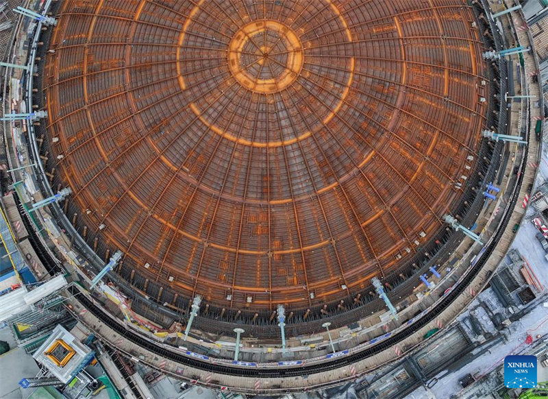 Bau von Block 8 des Kernkraftwerks Tianwan läuft