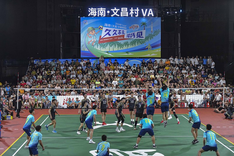 Beliebte Dorf-Volleyball-Liga von Hainan zieht Auslandschinesen an