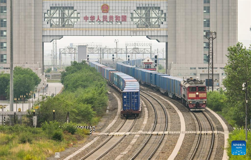 Im Containerbahnhof Manzhouli 2.327 Güterzugfahrten zwischen China und Europa umgeschlagen