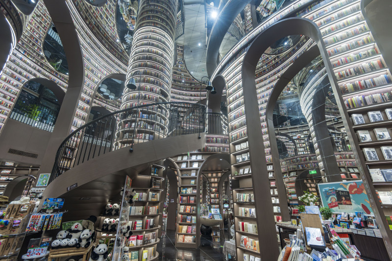 Schöne Buchhandlung in China