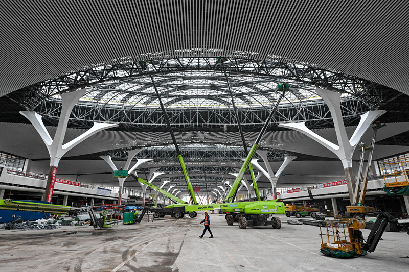 Größter Bahnknotenpunkt im Westen Chinas soll 2025 in Betrieb gehen