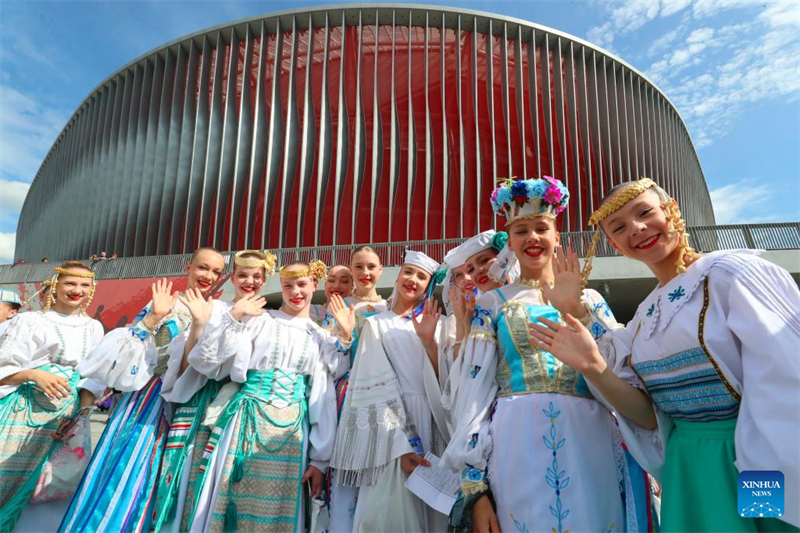 Mit chinesischer Unterstützung gebautes Fußballstadion in Minsk eröffnet