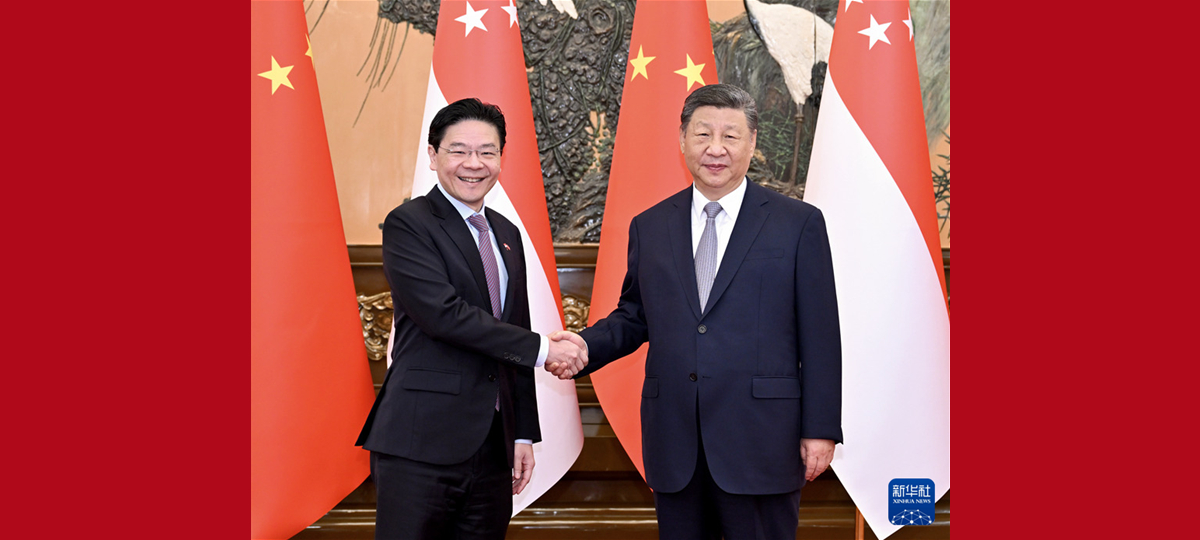 Xi Jinping trifft singapurischen Premierminister