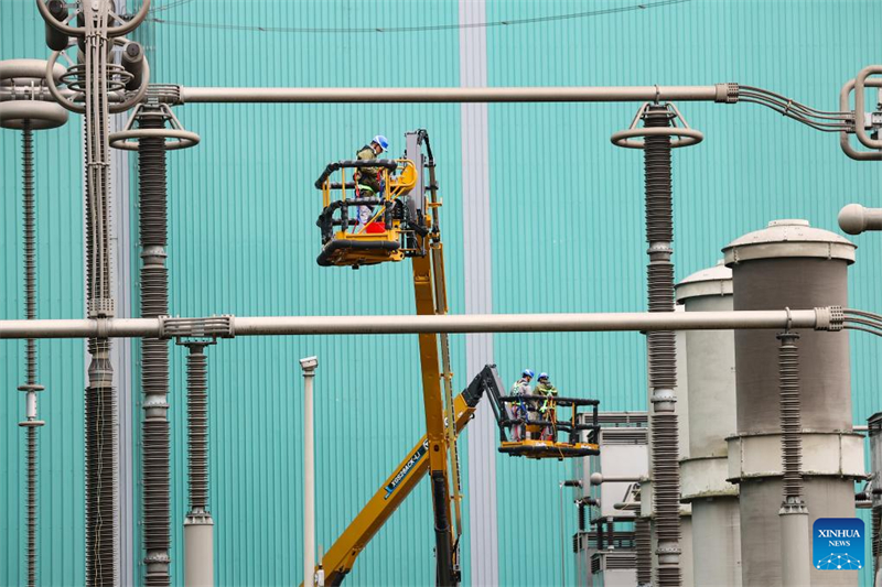 Siebentägige Wartungsarbeiten an der Konverterstation Guquan in Xuancheng in Anhui