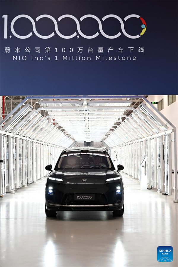 NIO feiert Produktion seines millionsten Fahrzeugs in Hefei