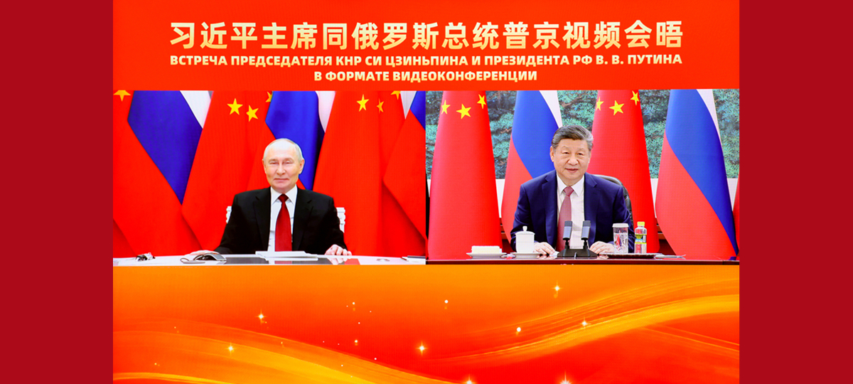 Xi Jinping führt Videogespräch mit Wladimir Putin