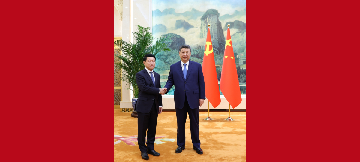 Xi Jinping trifft Sonderbeauftragten von laotischem Staatschef