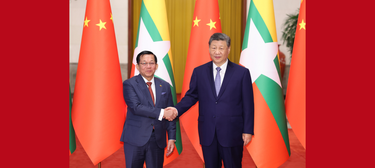 Xi Jinping trifft Präsidenten Myanmars