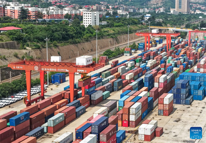 China-Kasachstan-Logistikkooperationszentrum wickelt 8.000. internationalen Güterzug ab