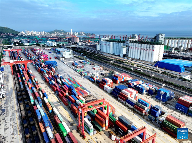 China-Kasachstan-Logistikkooperationszentrum wickelt 8.000. internationalen Güterzug ab