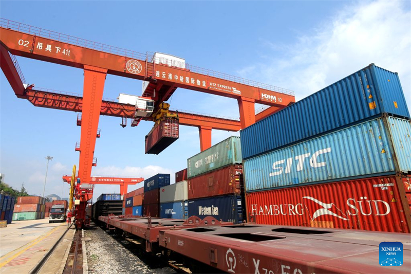 China-Kasachstan-Logistikkooperationszentrum wickelt 8.000. internationalen Güterzug ab